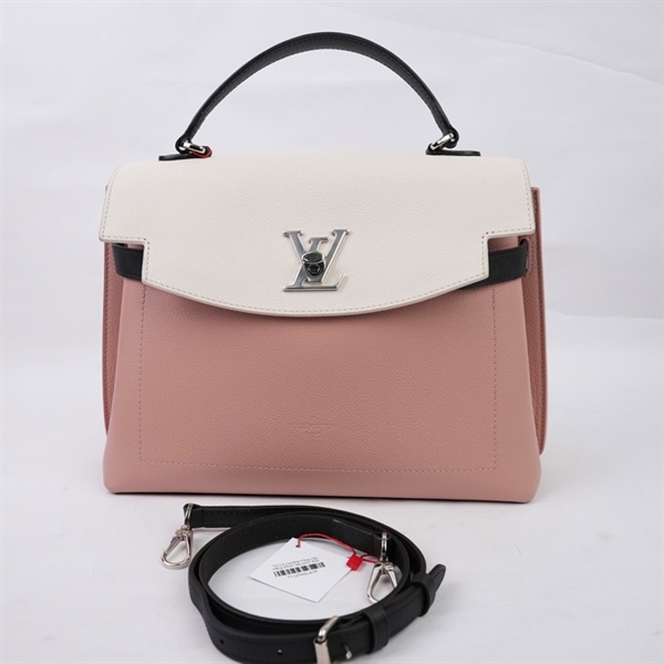 Túi LV Lockme hồng nắp trắng (DU4138) sz31 KG+