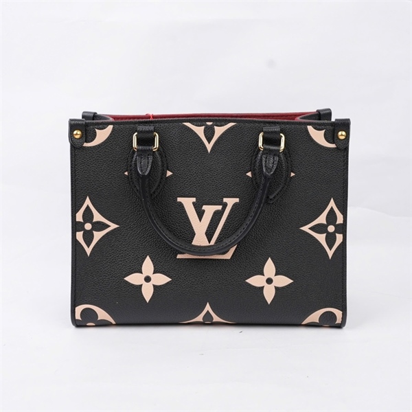 Túi LV Onthego đen hoa trắng sz25 (BMC) KG+