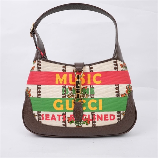 Túi GG Jackie 1961 nude họa tiết in chữ (636706-213317) sz27 KG+