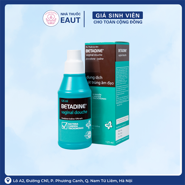 BETADINE DUNG DỊCH VÊ SINH PHỤ KHOA CHAI 125ML