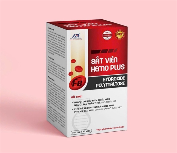 Sắt viên hemo plus Hộp 30 viên