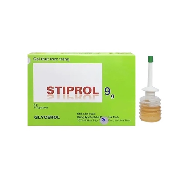 Gel thụt trực tràng Stiprol 9g Hadiphar điều trị táo bón (6 tuýp)
