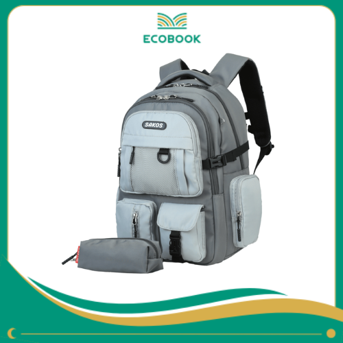 Balo học sinh SAKOS STORMY (Xám nhạt) Balo học sinh SAKOS STORMY (Xám nhạt)