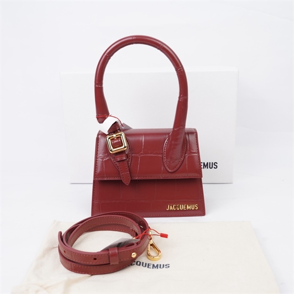 Túi Jacquemus nâu đỏ sz18 (A-T) KG+