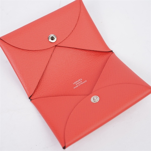 Ví Hermes cam stamp A (LT) KG+