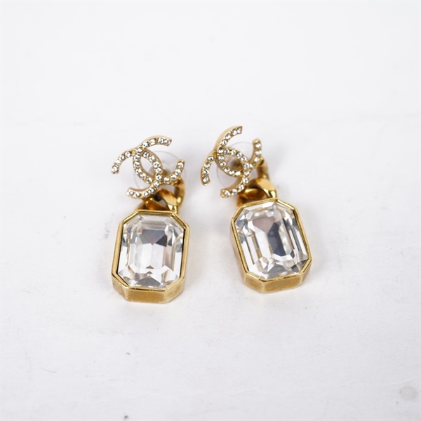 Bông tai Chanel đính đá KG+