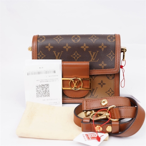 Túi LV Dauphine hoa nâu sz19 (LT) KG+