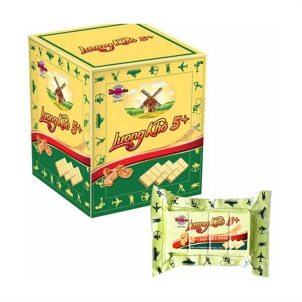 Lương Khô 5 Sao Hải Châu hộp 10 gói x 70g