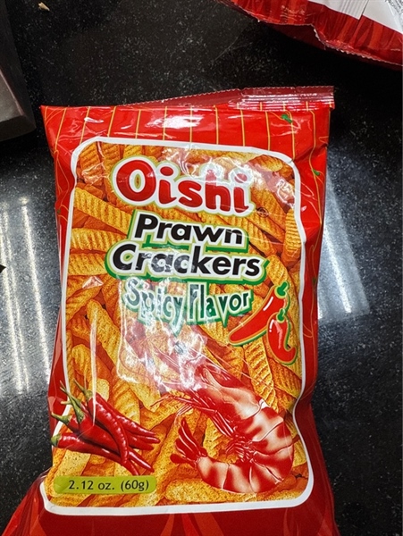Bánh Oishi Prawn Crackers Spicy Flavor (bịch nhỏ)