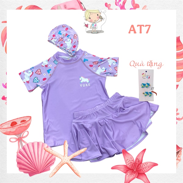 AT7 (18-42Kg) Đồ bơi Pony Yuke tím