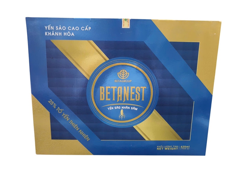Betanest yến sào nhân sâm Betagroup 70ml (hộp 6 hũ)