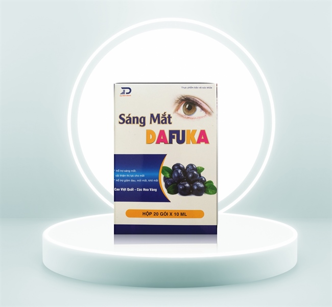 Dung dịch Sáng mắt Dafuka - TW Vimexpharm giảm cận thị, khô mắt, mỏi mắt (H*20gói*10ml ) -