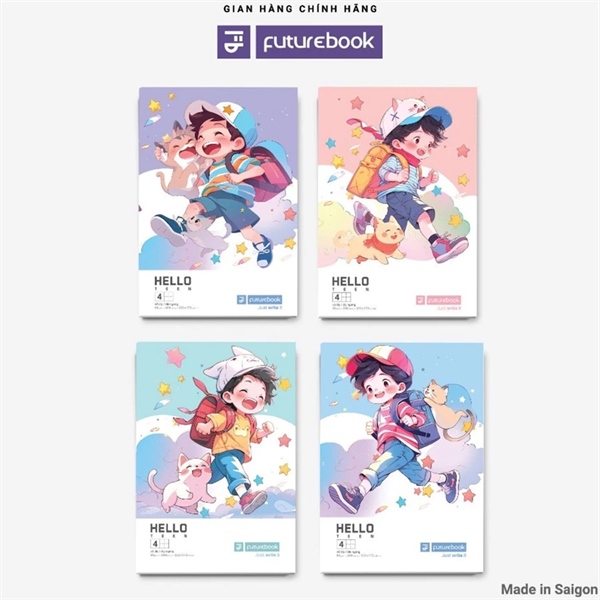 Vở sinh viên Hello Teen 200 Trang ĐL 80GSM Khổ B5