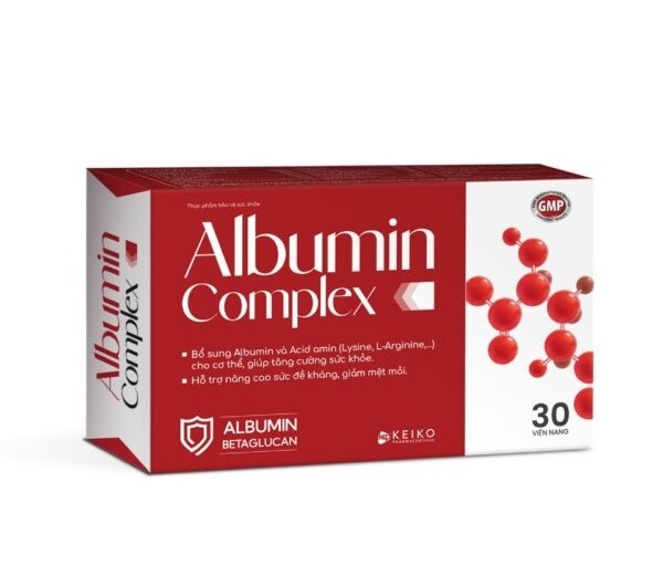 Viên nang Albumin complex Keiko Bổ sung Albumin và Acid amin cho cơ thể(H*3vỉ*10viên)