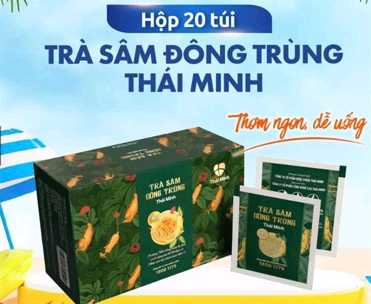 Trà Sâm Đông Trùng Hạ Thảo Thái Minh - Hộp 20 gói