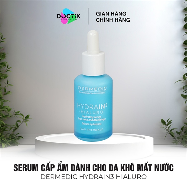 Dermedic Hydrain3 Hialuro - Serum cấp ẩm dành cho da khô mất nước 30ml