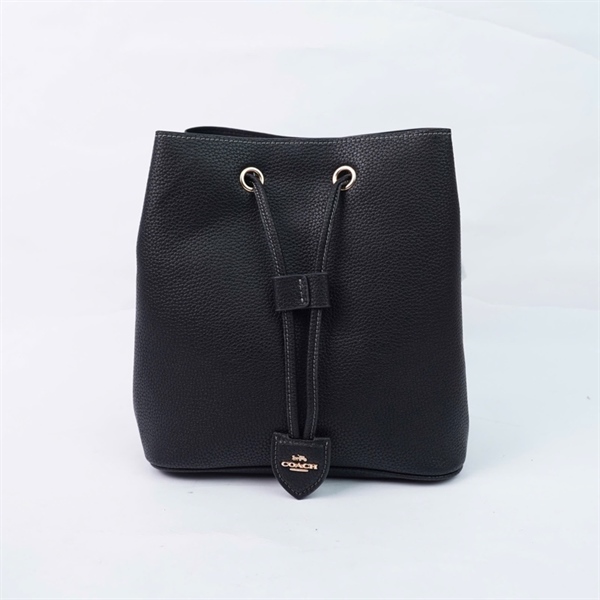 Túi Coach Bucket đen 2strap kèm ví sz21 +