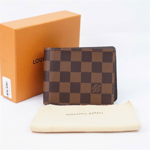 Ví LV ô vuông nâu gập 2 (LT) KG+