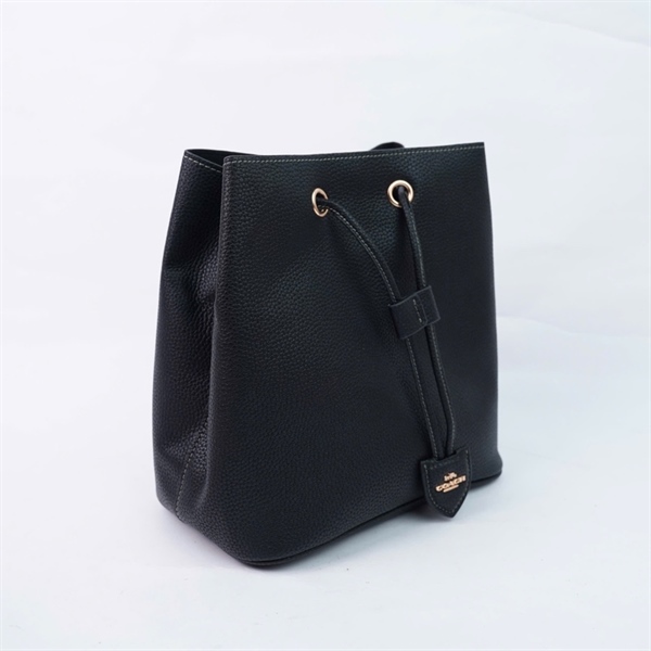 Túi Coach Bucket đen 2strap kèm ví sz21 +