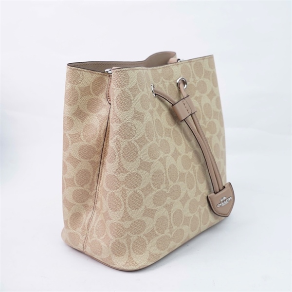 Túi Coach Bucket nude 2strap kèm ví sz21 +