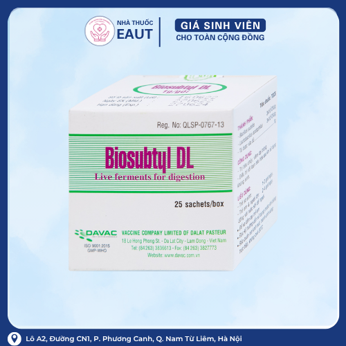BIOSUBTYL DL 1G DAVAC 25 GÓI