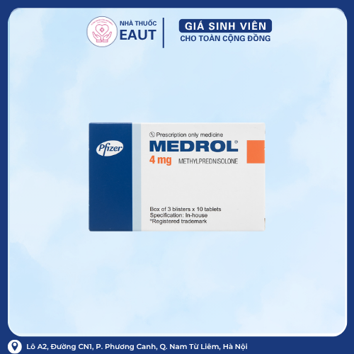 MEDROL 4MG PFIZER 3X10