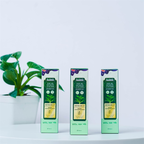 Dung Dịch Khử Khuẩn Lá Xô Thơm Khử Mùi Hữu Cơ BioHealth 100ml