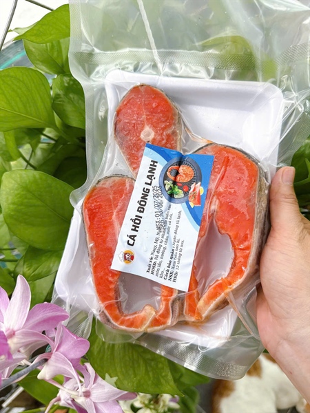 Cá Hồi Cắt Khoanh Alaska Mỹ 500G - Sockeye Salmon Đánh Bắt Tự Nhiên