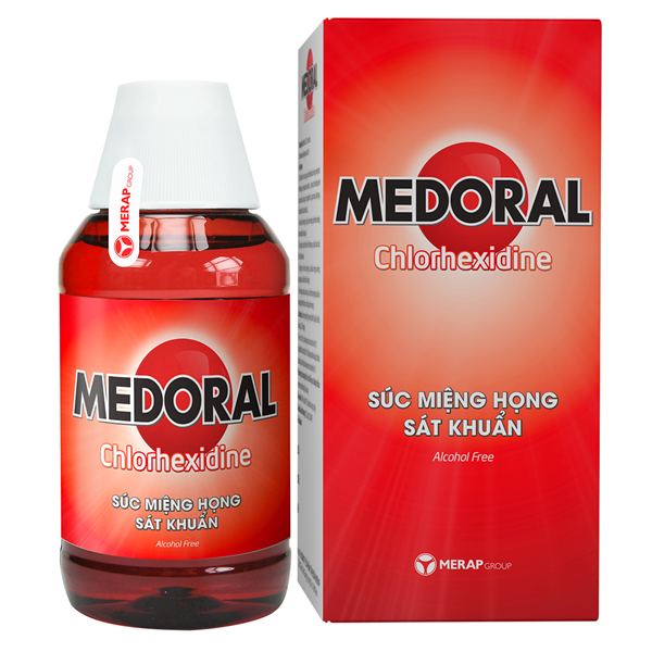 Dung dịch súc miệng Medoral Merap Group điều trị và ngăn ngừa viêm họng, viêm amidan (125ml)