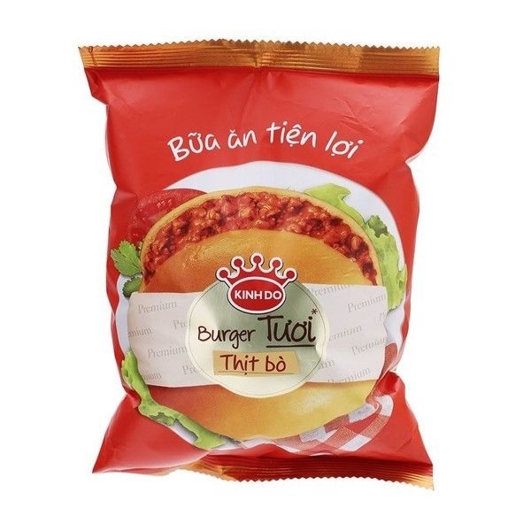 Bánh mì tươi tròn nhân thịt bò 70g