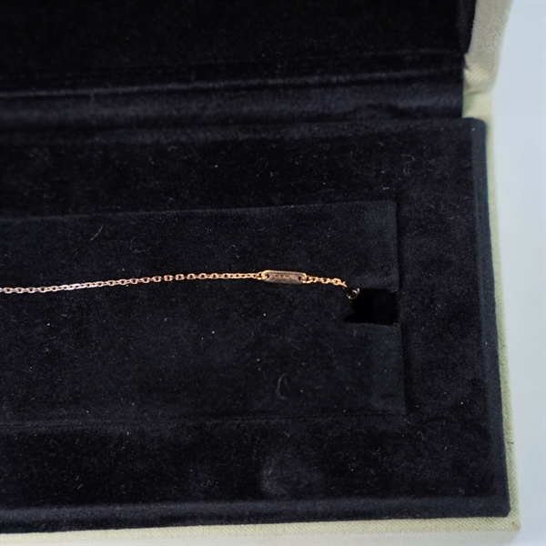 Dây chuyền Van Cleef hoa nâu đỏ (JG192551) (A-T) KG+