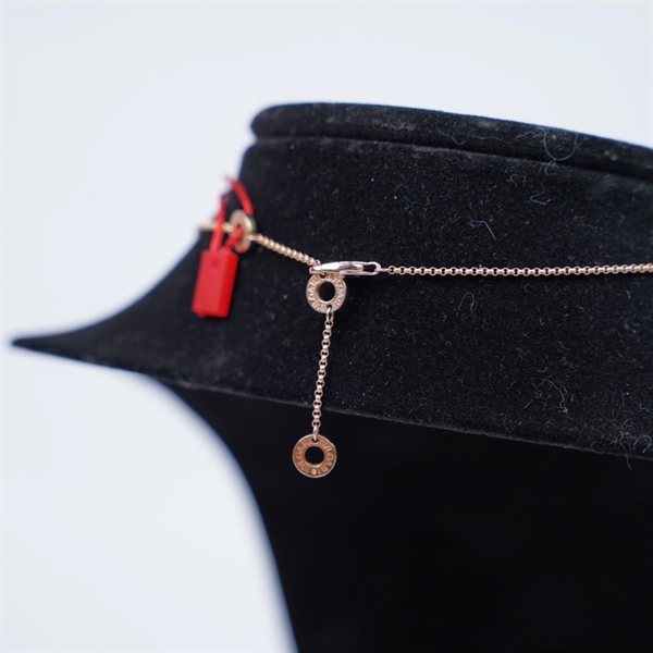 Dây chuyền Bvlgari đen (A-T) KG+