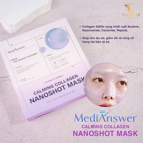 MẶT NẠ THẠCH MEDIANSWER CALMING COLLAGEN MẪU MỚI TÍM