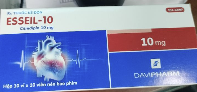 Esseil 10 Cilnidipin 10mg Davipharm (H/100V)
