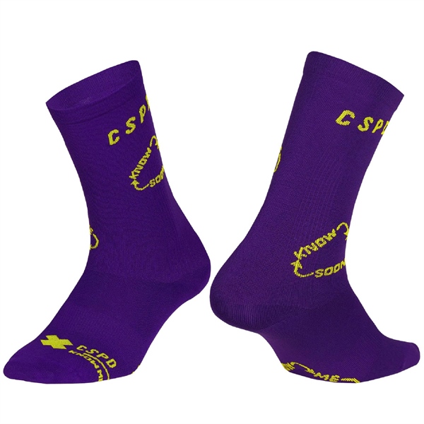 Tất Chân CSPD KNOW ME SOON TECH SOCKS PURPLE LEMON