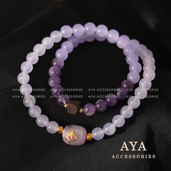 PURPLE CRYSTAL BRACELET