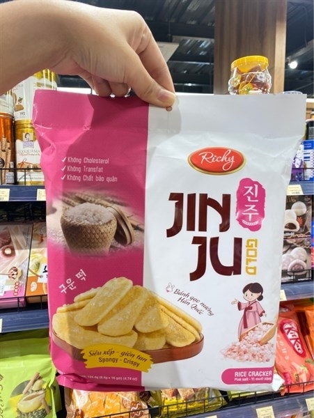 Bánh gạo Jinju vị muối hồng 134.4g