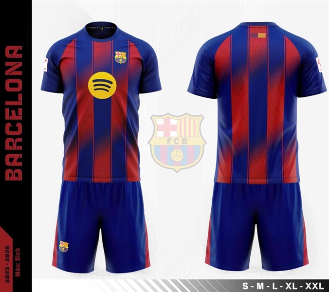 Bộ bóng đá Barce SV - Sọc đỏ