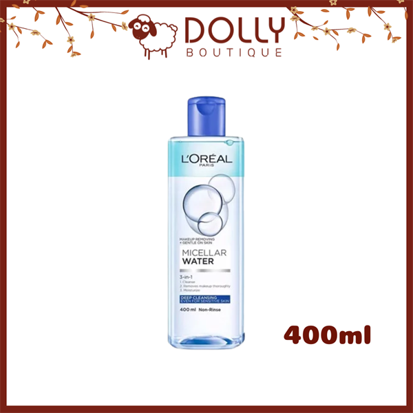 Nước Tẩy Trang L'Oreal Paris 3-in-1 Micellar Water - Deep Cleansing - 400ml