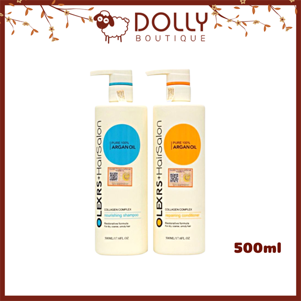 Bộ Gội Xả Olexrs Hair Salon Argan Oil - 500ml *2