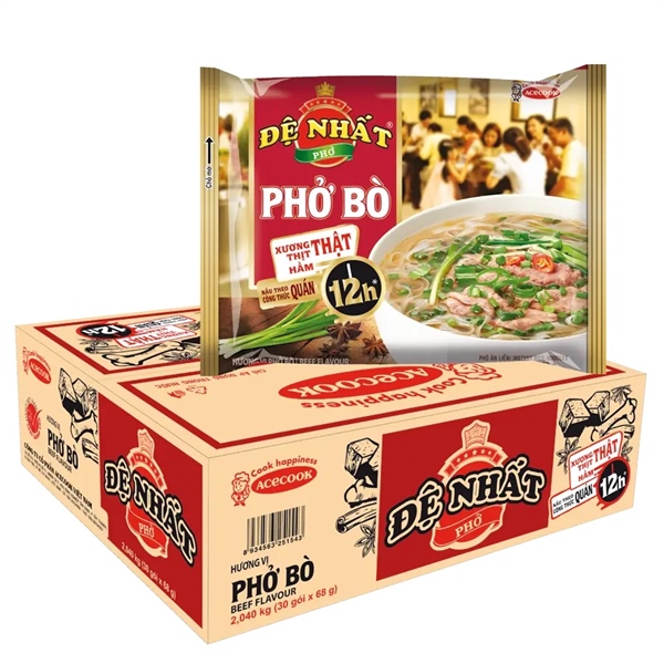 Phở Bò Đệ nhất phở thùng 30 gói