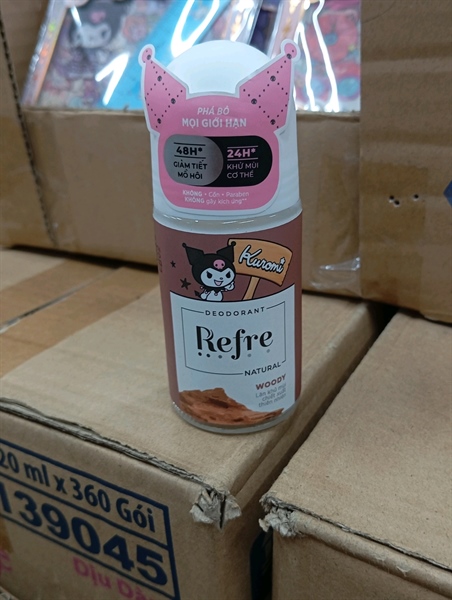 Lăn Khử Mùi Refre Natural 40ml - Hương Gỗ