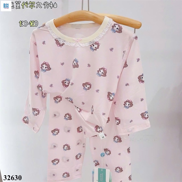 32630- Bộ Tencel TD- Búp Bê Tóc Nâu