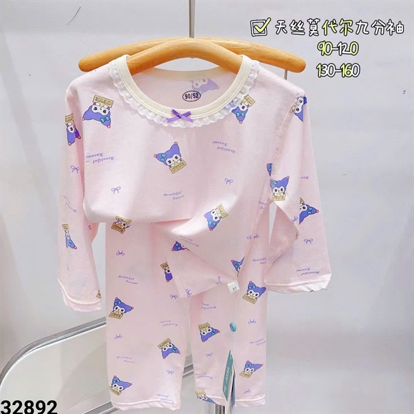32892- Bộ Tencel TD- Kuromi CUTE Nền Hồng