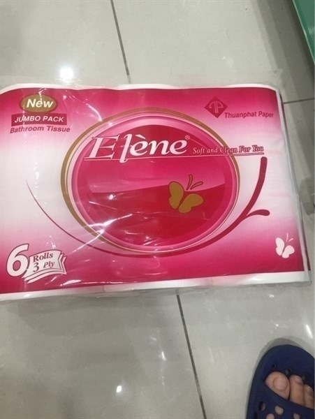 Giấy vệ sinh elenee soft and clean for you hồng 10 cuộn có lõi