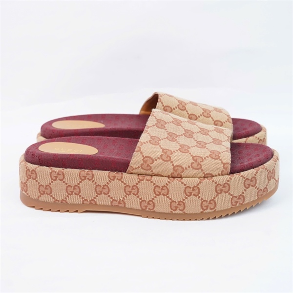 Dép GG nâu lòng đỏ nâu sz40 (LN) KG+