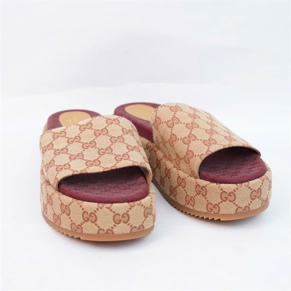 Dép GG nâu lòng đỏ nâu sz40 (LN) KG+