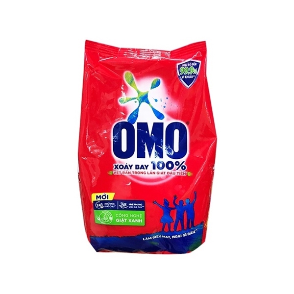 Bột Giặt Omo Đỏ Hệ Bọt Thông Minh Gói 380G
