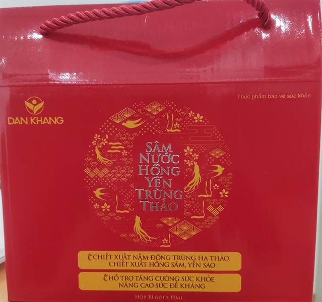 Sâm Nước Hồng Yến Trùng Thảo (Hộp 30 gói x 15ml) - STP 2
