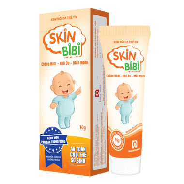 Kem bôi da trẻ em Skin BiBi 10g - Nam Hà (dưỡng da, chống hăm da ở trẻ em, chống mẩn ngứa do chàm, do côn trùng đốt)